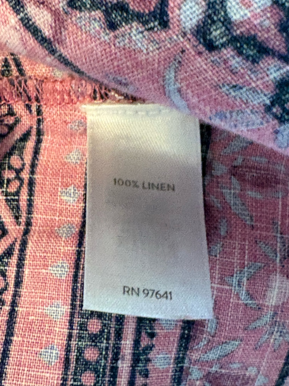 🌸 J. Jill Love Linen Floral Dress – Cottagecore Charm with Blue Accents | Sz L - Picture 7 of 10